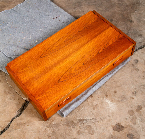 Mid Century Danish Modern Wall Unit Desk 1 Drawer Teak Mcm Cado Section Modular - Image 3