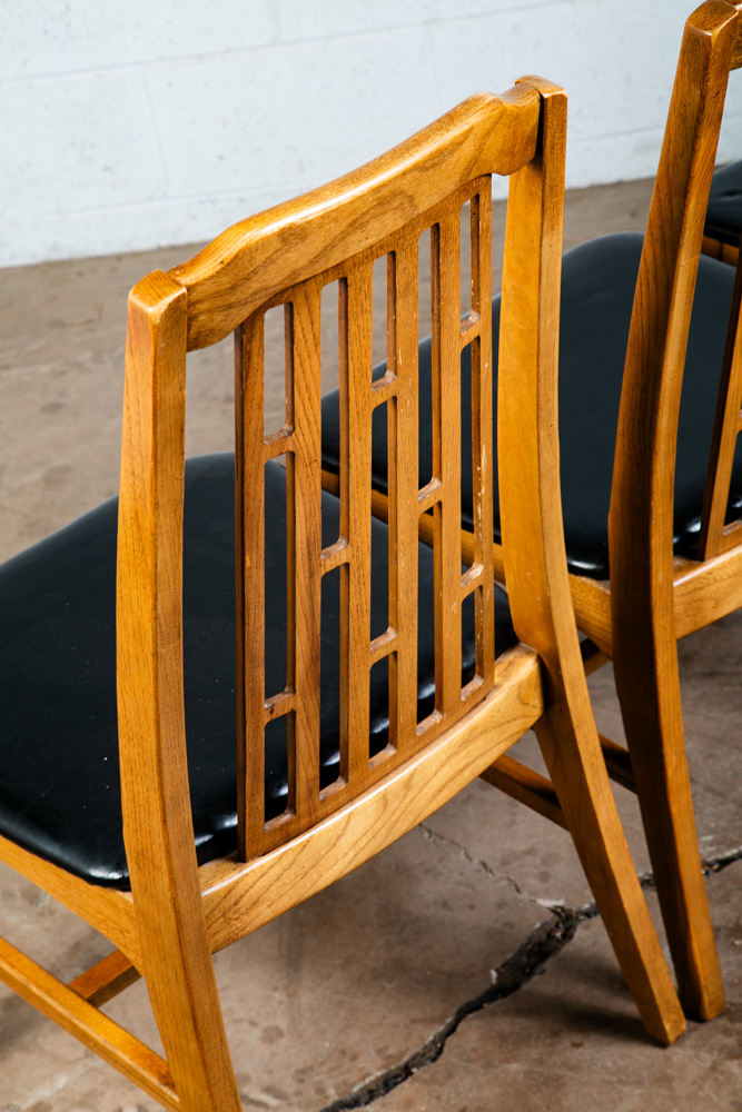 Mid Century Modern Dining Chairs Set 6 Hooker High Back W/ 2 Armchairs Captain - Image 12