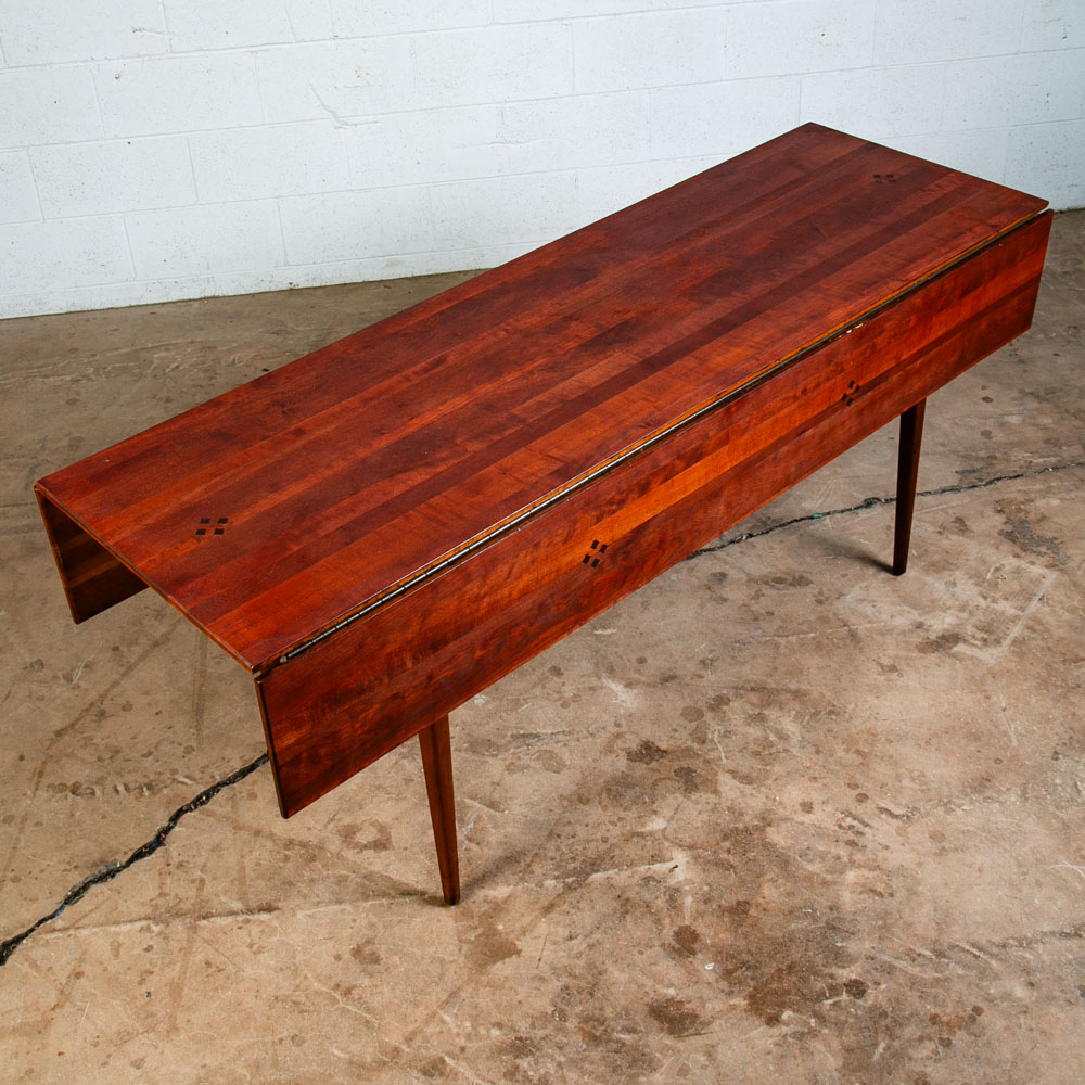Mid Century Modern Dining Table Kipp Stewart Winchendon Solid Cherry Drop Leaf - Image 4