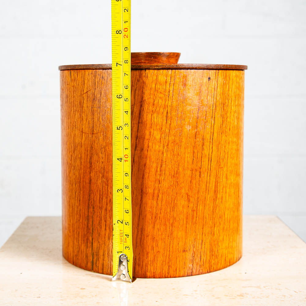 Mid Century Modern Japanese Set of Four Teak Kitchen Canister Storage Vintage VG - Image 6