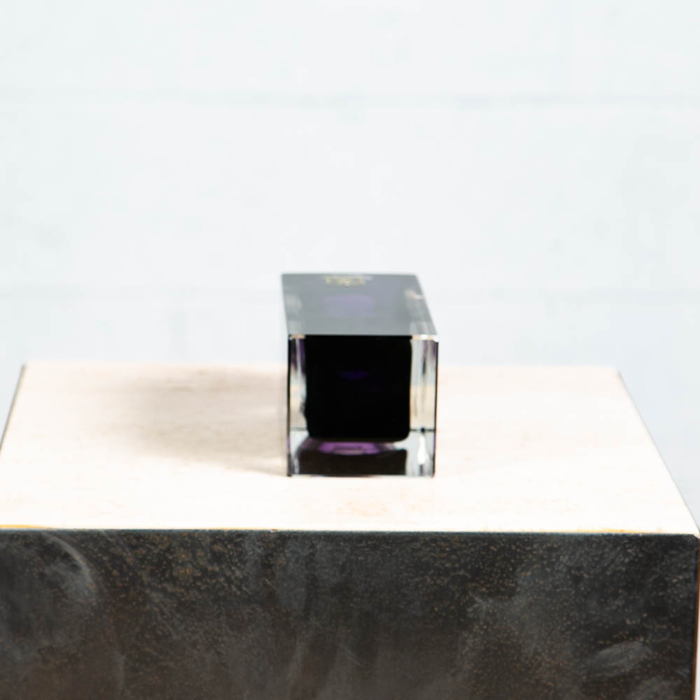 Mid Century Modern Liquor Bottle Ebeling & Reuss Art Crystal Purple West Germany - Image 11