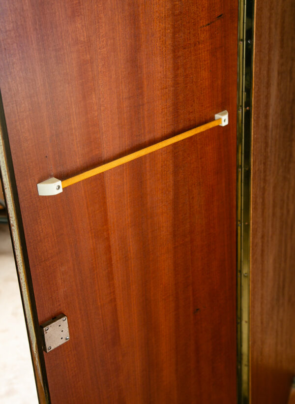 Mid Century Danish Closet Cabinet Armoire Teak Credenza Wardrobe German Locking - Image 10