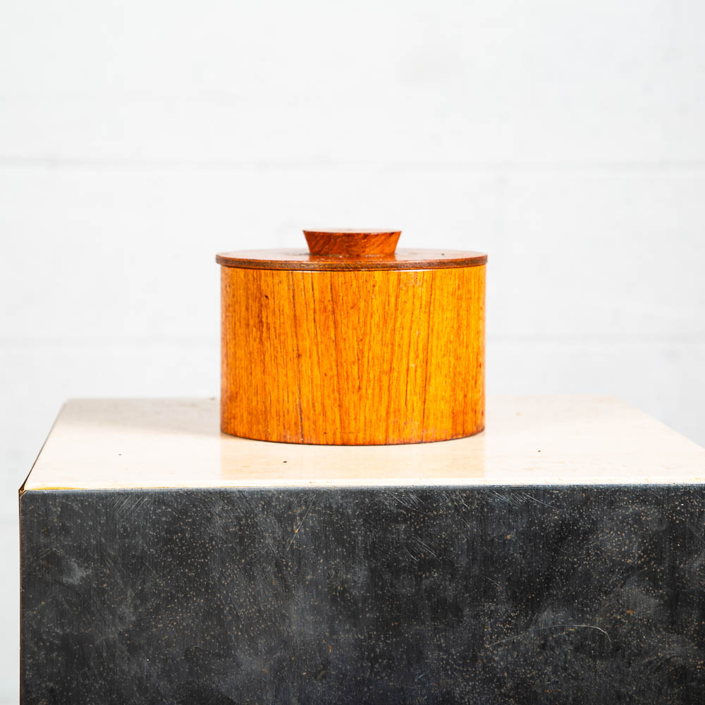 Mid Century Modern Japanese Set of Four Teak Kitchen Canister Storage Vintage VG - Image 8