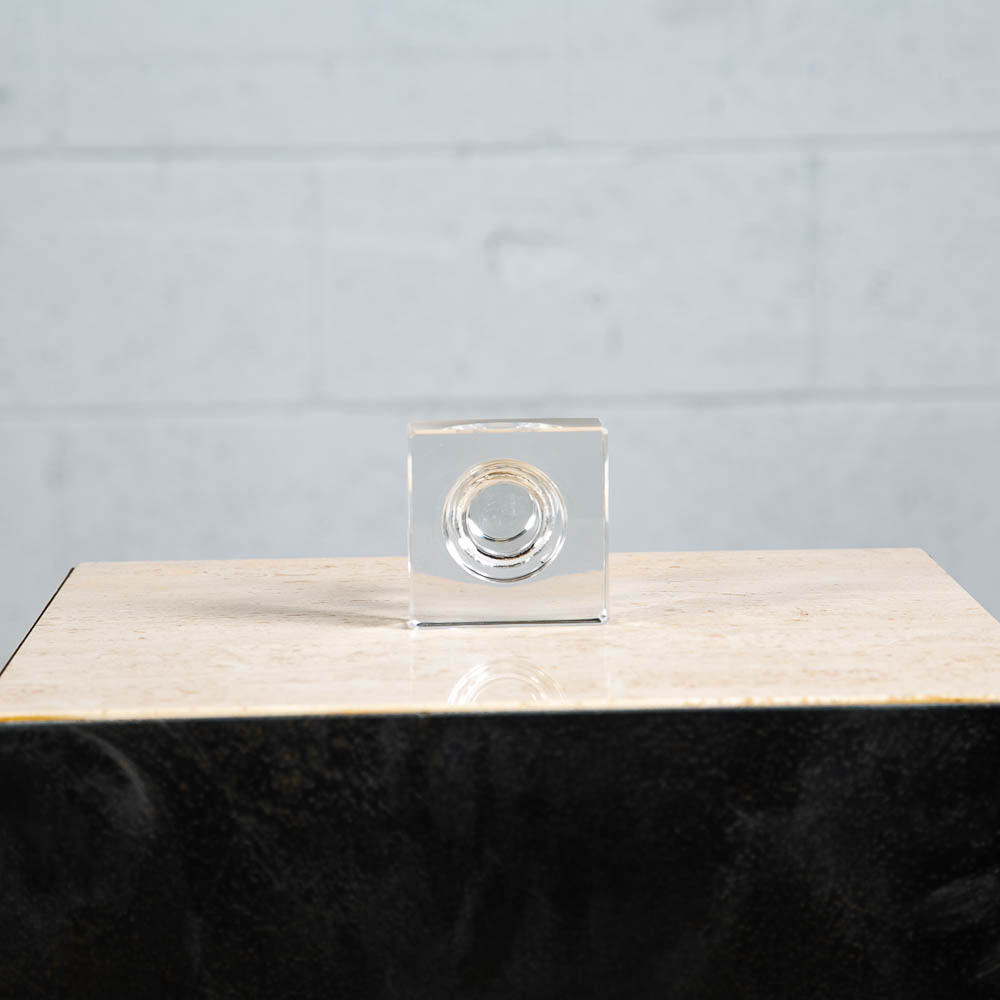 Mid Century Modern Liquor Bottle Ebeling & Reuss Art Crystal Purple West Germany - Image 8