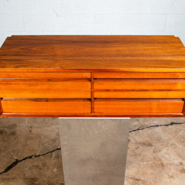 Mid Century Danish Modern Wall Unit Cabinet 4 Drawer Teak Mcm Cado Section Modular