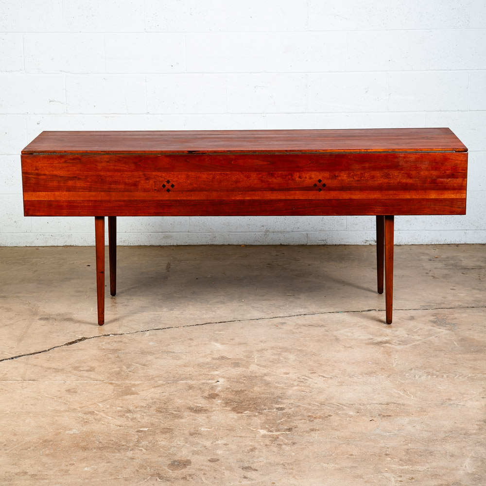 Mid Century Modern Dining Table Kipp Stewart Winchendon Solid Cherry Drop Leaf - Image 9