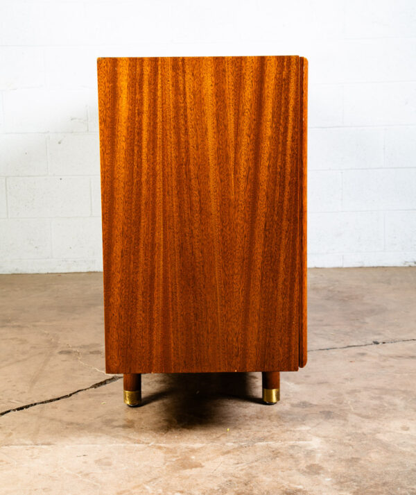 Mid Century Modern Credenza Dresser Brown Saltman Mahogany John Keal 20 Drawers - Image 3