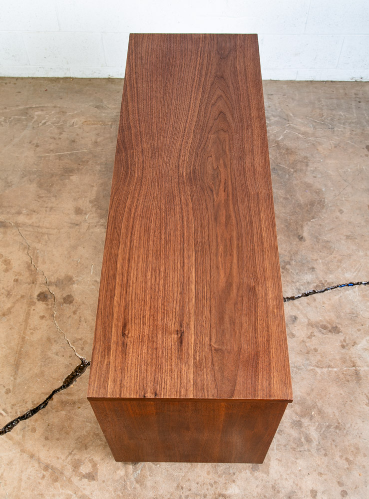 Mid Century Danish Modern Dresser Credenza Bassett Walnut 6 Drawer Danish Mcm - Image 4