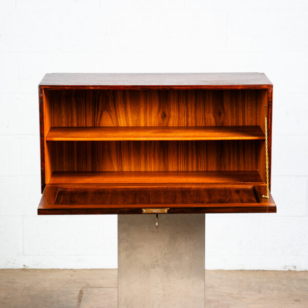 Mid Century Danish Modern Wall Unit Cabinet Drop Down Teak Mcm Cado Section Lock - Image 3