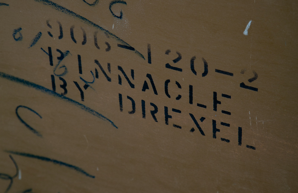 Mid Century Modern Dresser Credenza 6 Drawer Drexel Pinnacle Vintage Walnut Gold - Image 11