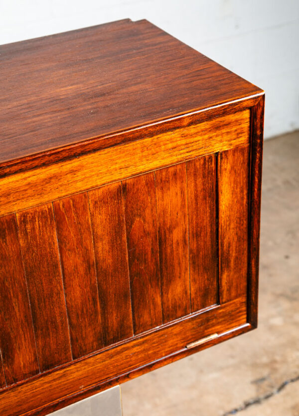 Mid Century Danish Modern Wall Unit Cabinet Drop Down Teak Mcm Cado Section Lock - Image 8