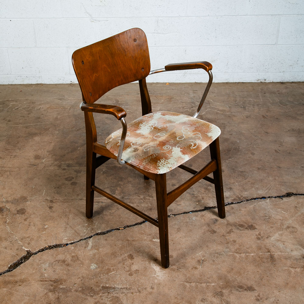 Mid Century Danish Modern Armchair Chair Dining Teak Captains Ib Kofod Larsen - Image 2