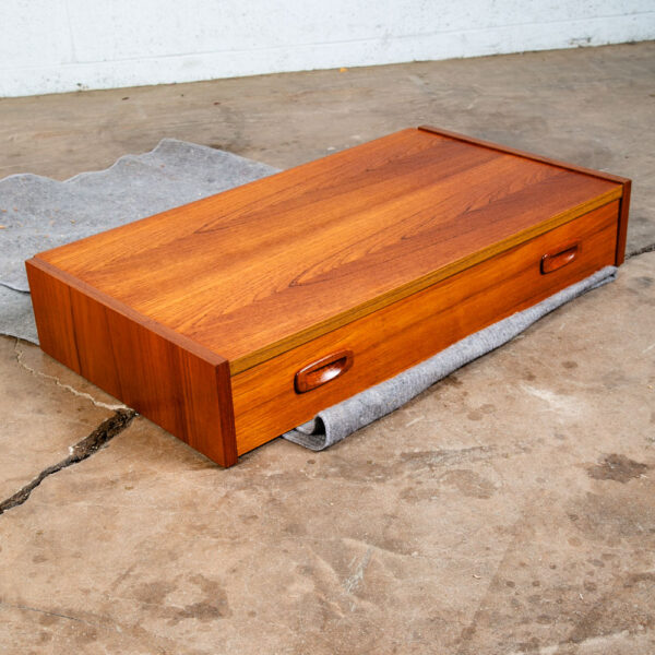 Mid Century Danish Modern Wall Unit Desk 1 Drawer Teak Mcm Cado Section Modular - Image 5