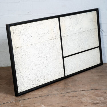 Mid Century Modern Original Cork Board Black White Wood Frame Vintage 1960s-70s