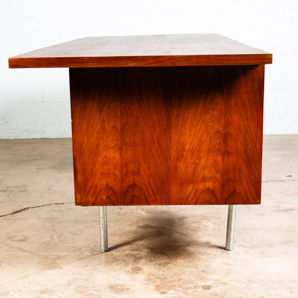 Mid Century Modern Desk Executive George Nelson Herman Miller Credenza Walnut NM - Image 4