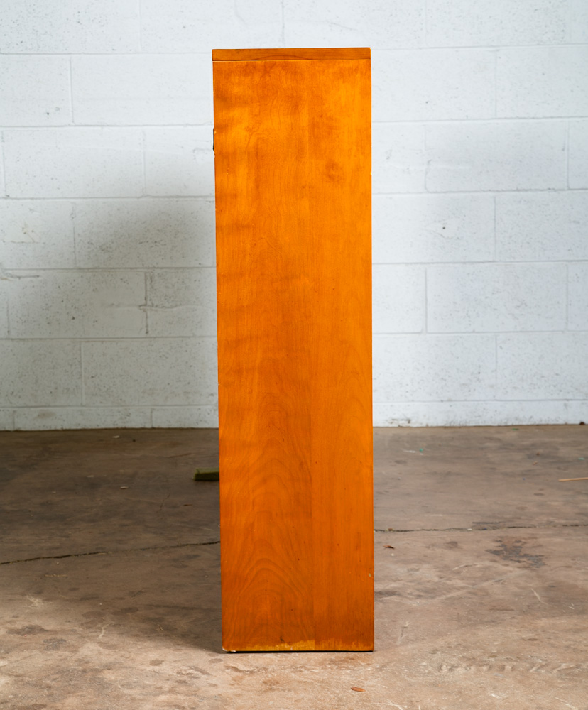 Mid Century Modern Headboard Full Bed Frame Birch Conant Ball Blonde Storage Mcm - Image 3
