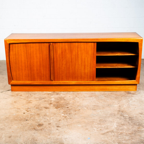 Mid Century Danish Modern Credenza Sideboard Dyrlund Teak Drawer 2 Doors Denmark - Image 7