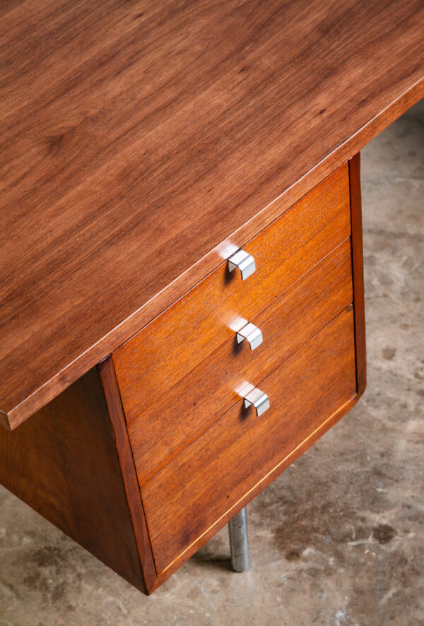 Mid Century Modern Desk Executive George Nelson Herman Miller Credenza Walnut NM - Image 10