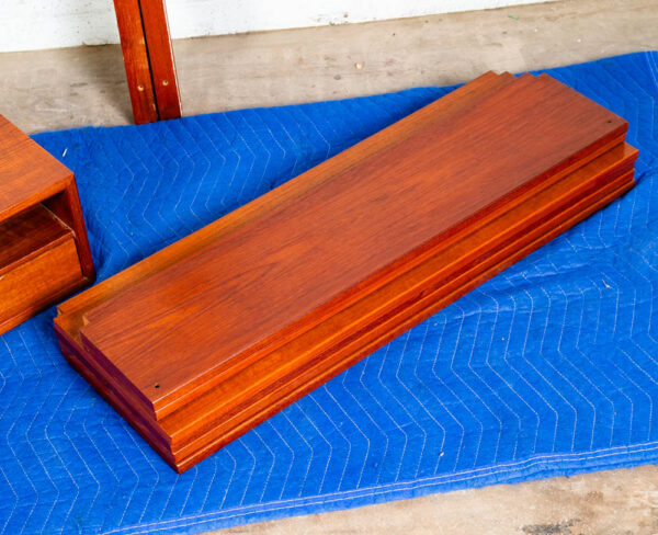 Mid Century Danish Modern Wall Unit Teak Wood Poul Cadovius Cado Modular Shelves - Image 10