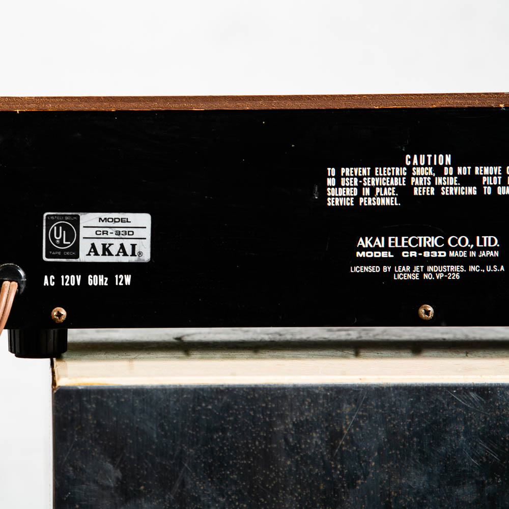 Mid Century Modern Vintage Tape Deck Akai Silver Face CR-83D 2-Head Single Mcm - Image 5