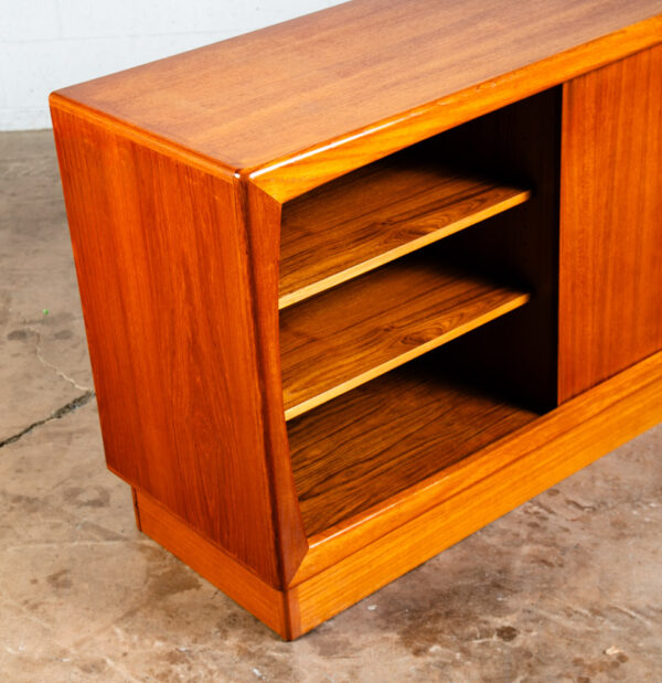 Mid Century Danish Modern Credenza Sideboard Dyrlund Teak Drawer 2 Doors Denmark - Image 8