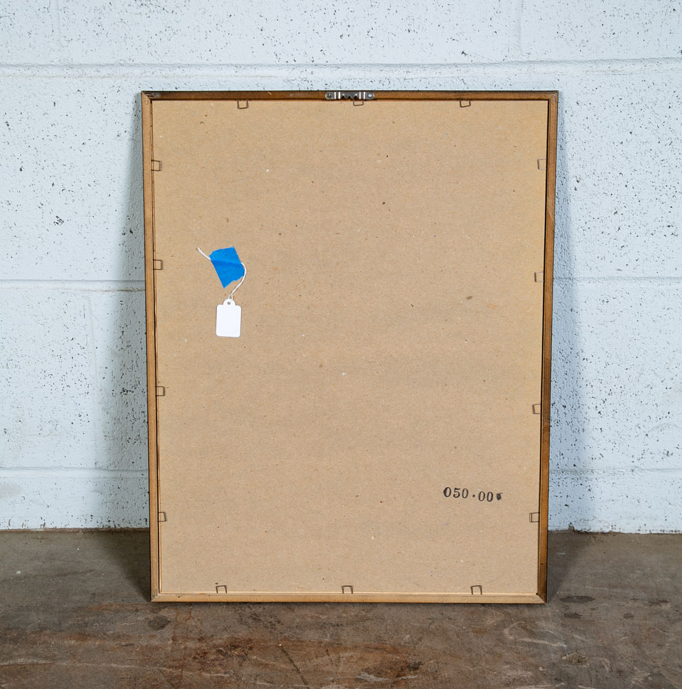 Mid Century Modern Art Print Tomas Belsky Abstract Black White Sign Music Mcm #2 - Image 3