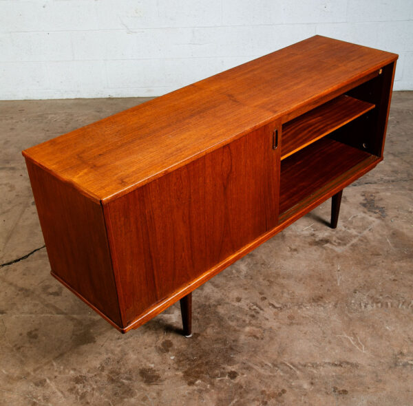 Mid Century Danish Modern Credenza Sideboard Dyrlund Teak Drawer 2 Doors Denmark - Image 9