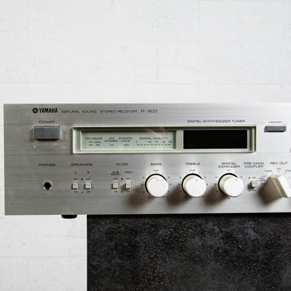 Yamaha Receiver Natural Sound R-900 Stereo Receiver Amp Silver Rosewood Paneling - Image 8