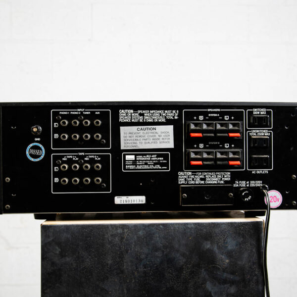 Vintage Sansui AU-417 Integrated Amplifier Stereo Amp Black 1980 Home Audio Hifi - Image 5