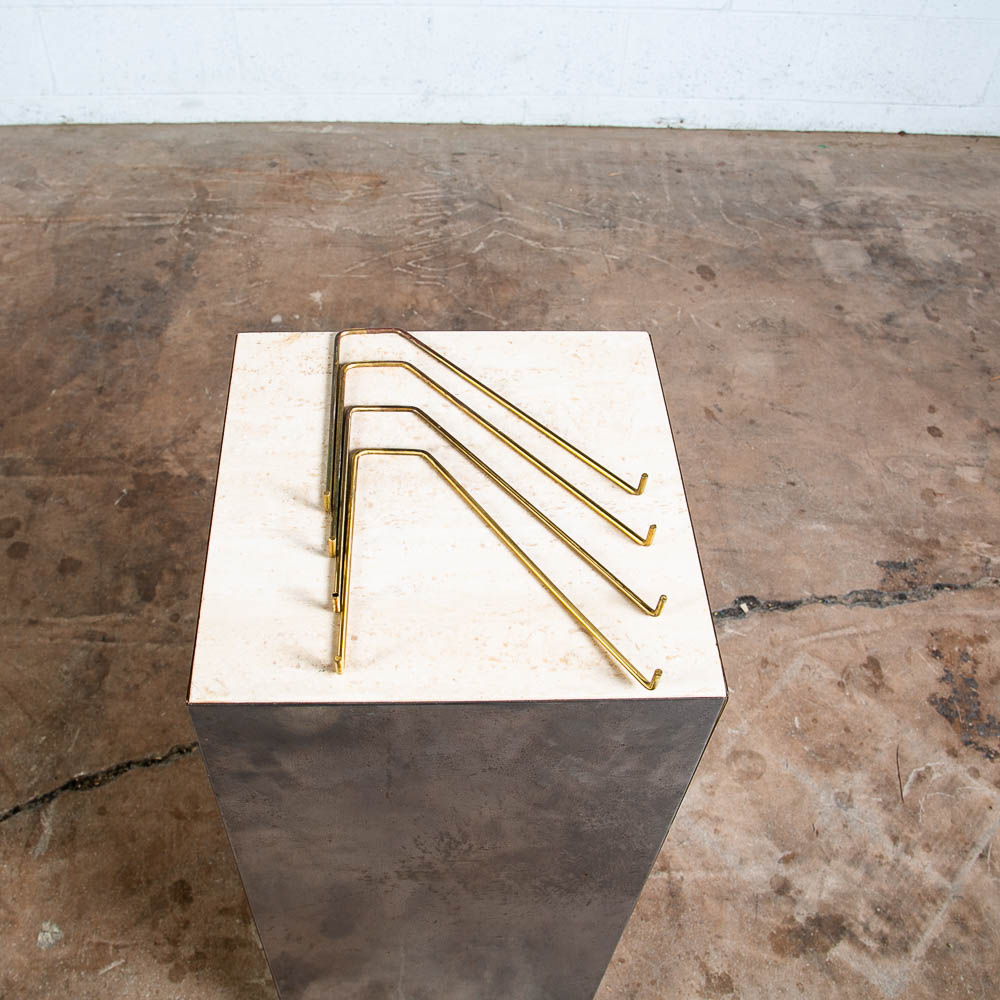 Mid Century Danish Modern Cado Royal Wall Unit Brass Brackets Cadovius Set of 13 - Image 4