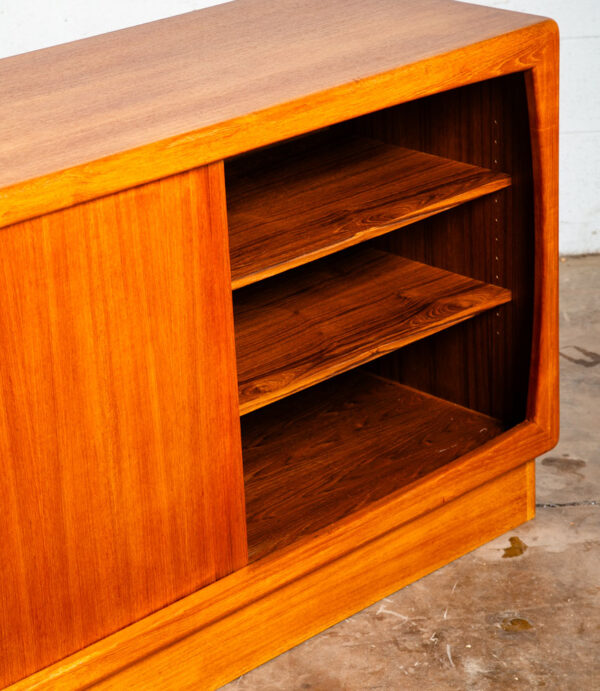 Mid Century Danish Modern Credenza Sideboard Dyrlund Teak Drawer 2 Doors Denmark - Image 11