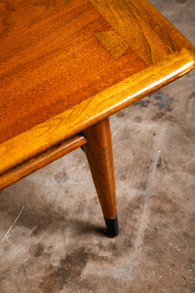 Mid Century Modern Coffee Table Walnut Lane Acclaim Long Cocktail Surfboard Mcm - Image 11