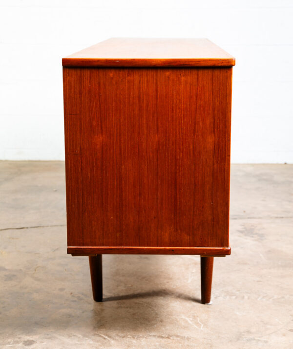 Mid Century Danish Modern Credenza Sideboard Dyrlund Teak Drawer 2 Doors Denmark - Image 4