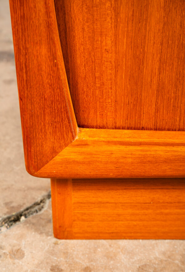 Mid Century Danish Modern Credenza Sideboard Dyrlund Teak Drawer 2 Doors Denmark - Image 12