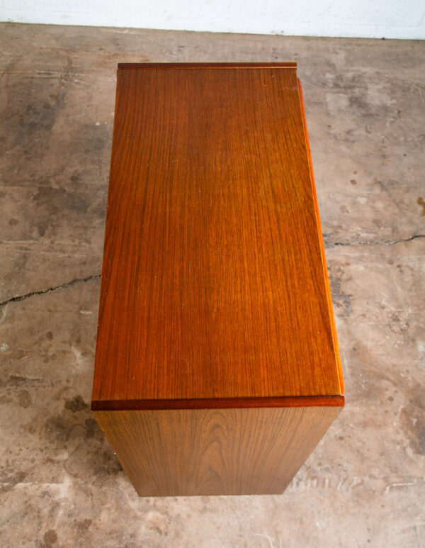 Mid Century Danish Modern Highboy Dresser 6 Drawer Teak Denmark Vintage Mcm Legs - Image 4
