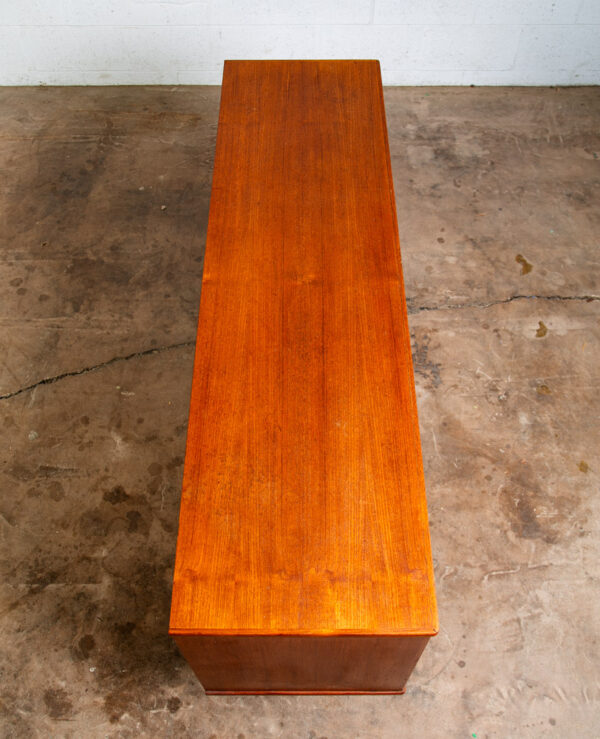 Mid Century Danish Modern Credenza Sideboard Dyrlund Teak Drawer 2 Doors Denmark - Image 3