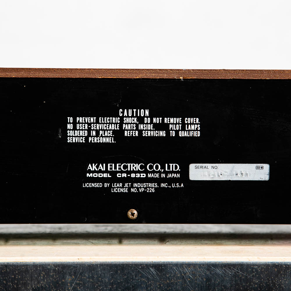 Mid Century Modern Vintage Tape Deck Akai Silver Face CR-83D 2-Head Single Mcm - Image 6