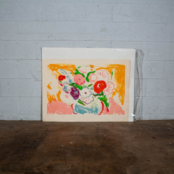 Mid Century Modern Artist's Print Bob Paul Kane Flowers Nicoises Signed Numbered - Image 2