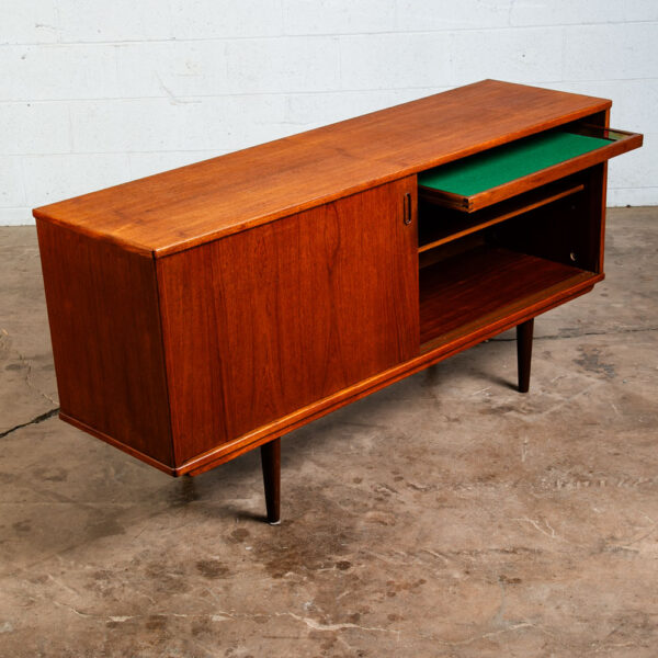 Mid Century Danish Modern Credenza Sideboard Dyrlund Teak Drawer 2 Doors Denmark - Image 7