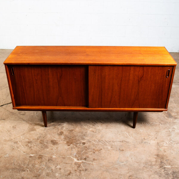 Mid Century Danish Modern Credenza Sideboard Dyrlund Teak Drawer 2 Doors Denmark - Image 12