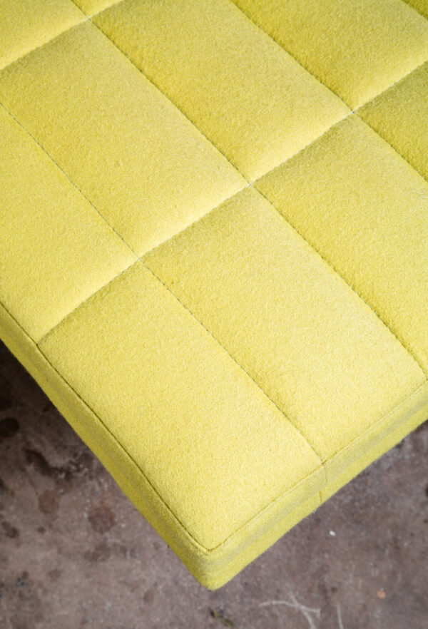 Mid Century Modern Daybed Chaise Tuxedo Bench Herman Miller Yellow Geiger Steel - Image 7