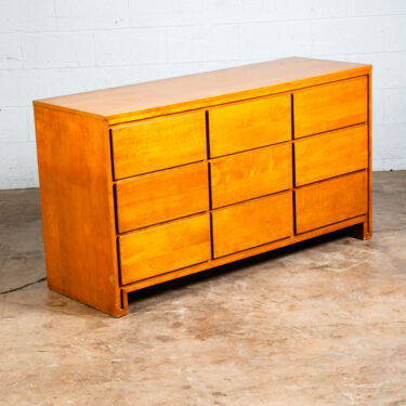 Mid Century Modern Dresser 9 Drawer Credenza Conant Ball Leslie Diamond Blonde