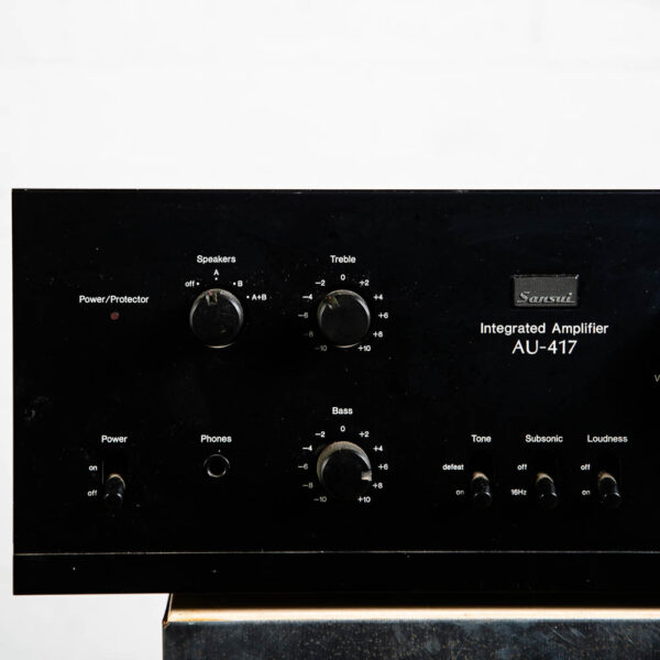 Vintage Sansui AU-417 Integrated Amplifier Stereo Amp Black 1980 Home Audio Hifi - Image 6