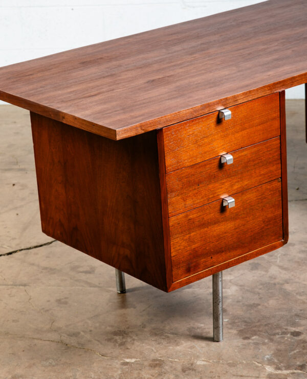 Mid Century Modern Desk Executive George Nelson Herman Miller Credenza Walnut NM - Image 11