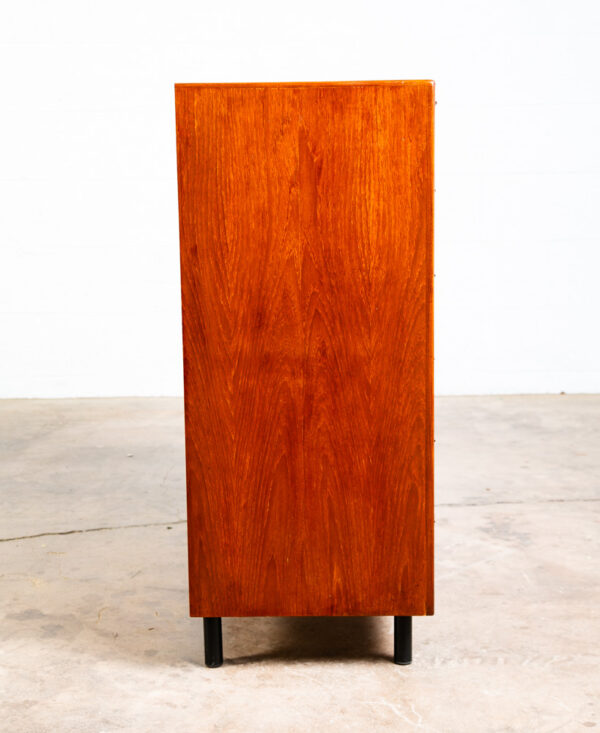 Mid Century Danish Modern Dresser Highboy 6 Drawer Teak Denmark Locking Vintage - Image 3