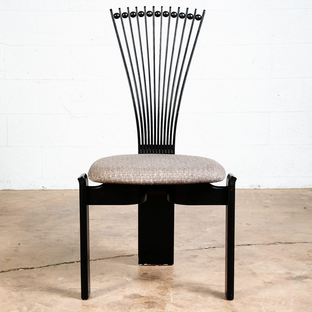 Mid Century Modern Dining Chairs Set 6 Totem Westnofa Black Torstein Nilsen Arms - Image 5