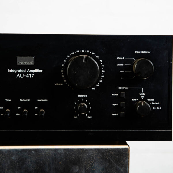 Vintage Sansui AU-417 Integrated Amplifier Stereo Amp Black 1980 Home Audio Hifi - Image 7