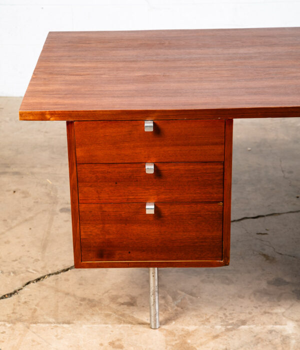 Mid Century Modern Desk Executive George Nelson Herman Miller Credenza Walnut NM - Image 9