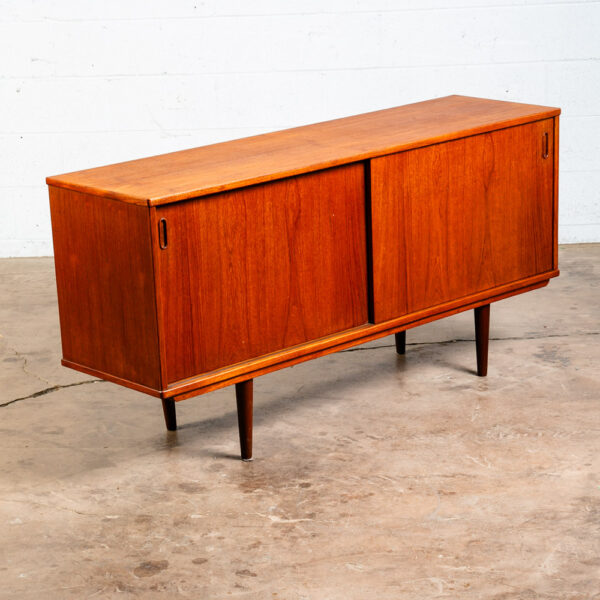 Mid Century Danish Modern Credenza Sideboard Dyrlund Teak Drawer 2 Doors Denmark
