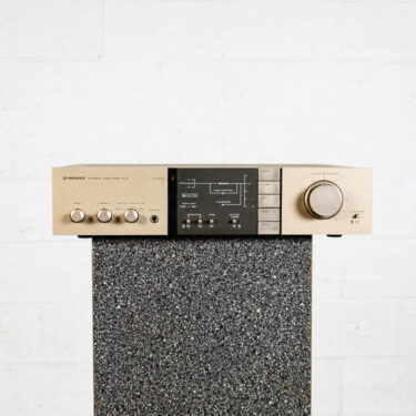 Vintage Stereo Amplifier Pioneer A-5 Stereo Integrated Amp Silver Body Retro 80s